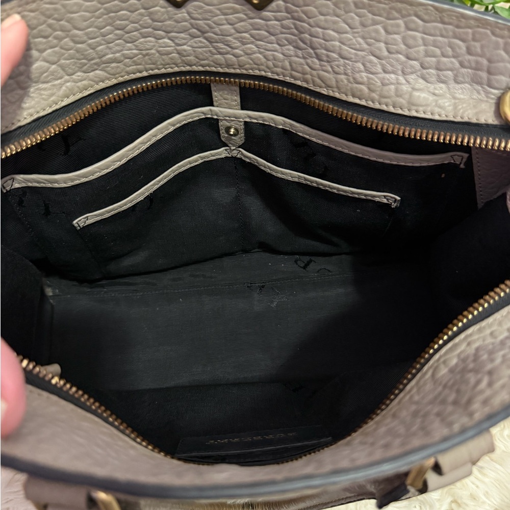 Burberry gray Leather Satchel - Picture 7 of 16